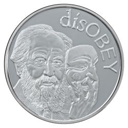 2017 Silver Shield Solzhenitsyn MiniMintage 1 oz Silver Round - disOBEY Series