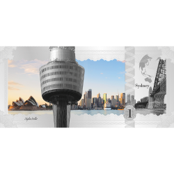 2017 Cook Islands 5 Gram Silver Banknote (Sydney Skyline Dollar)
