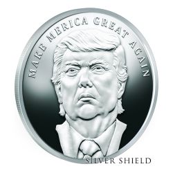 2017 Silver Shield Make Merica Great Again MicroMintage 1 oz Trump Proof