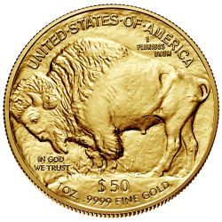 1 oz American Gold Buffalo Coin - Random Year