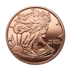 Walking Liberty 1 oz Copper Round - Osborne Mint