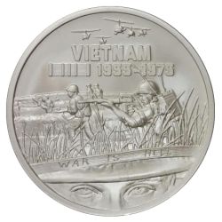 Heroes SDWC War is Hell 1 oz Silver BU .999
