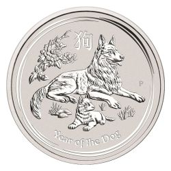 2018 Australian Lunar Year of the Dog Silver Coin 5 oz