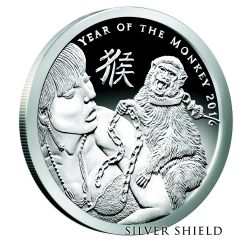 2016 Silver Shield Year of the Monkey - 1 oz Silver Proof