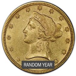 $10 Liberty Eagle Gold Coin AU - Random Year