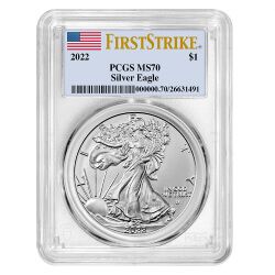 2022 PCGS MS-70 First Strike American Silver Eagle Coin