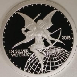 Silverbug Archer Ariana 1 oz Silver Proof - In Silver We Trust