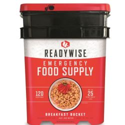 READYWISE Freeze Dried Breakfast Bucket - 120 Servings 