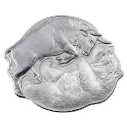 2021 1 oz Bull V Bear Silver Two Coin Set