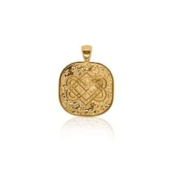 Gold Celtic Love Knot 24k Pendant| SD24K