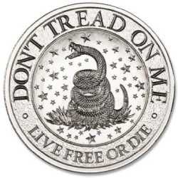 2 oz Intaglio Don't Tread On Me Silver Round | SD Bullion