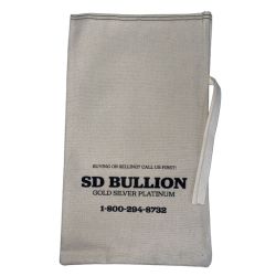Empty SD Bullion 90% Silver Canvas Bag - $500 Face