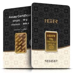 10 Gram Istanbul Gold Refinery Gold Bar - In Assay
