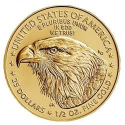 2021 New Design 1/2 oz American Gold Eagle Coin
