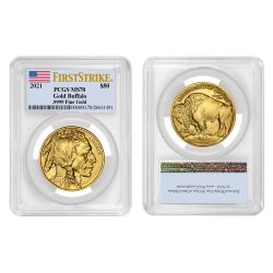 2021 US Gold Buffalo PCGS MS-70 First Strike 1 oz Coin