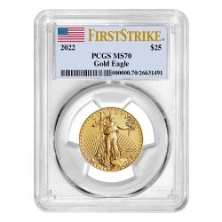 2022 PCGS MS-70 First Strike American Gold Eagle Coin 1/2 oz