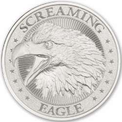 1 oz Intaglio Mint Screaming Eagle Silver Round - High Relief