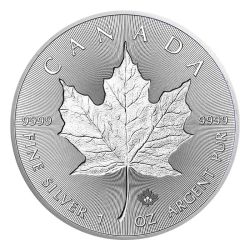 2019 Canadian Silver Incuse Maple Leaf Coin BU