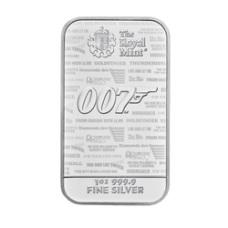 2020 1 oz James Bond Silver Bar
