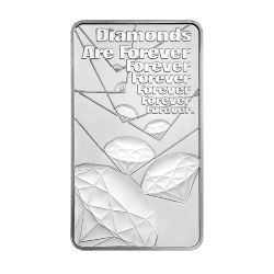  10 oz James Bond Diamonds Are Forever Silver Bar