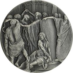 2018 2 oz Jesus Scourged Biblical Silver Coin Series