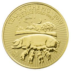 2019 British Mint Lunar Year of the Pig Gold Coin 1 oz