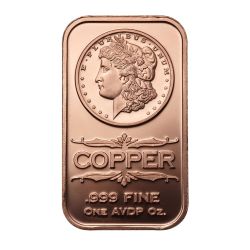 1 oz Morgan Dollar Copper Bar - Osborne Mint