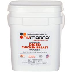 NuManna Freeze Dried Diced Chicken Breast | 36 Servings