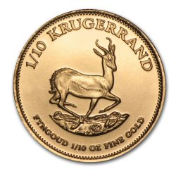 1/10 oz Gold Krugerrand Coin - Random Year