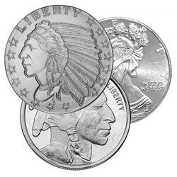 1/10 oz Silver Rounds - Generic
