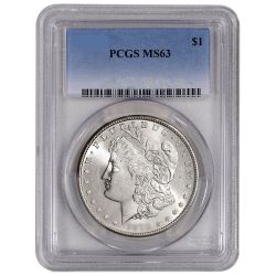 Pre-1921 PCGS MS-63 Morgan Silver Dollar - Random Year