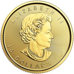 1/4 oz Canadian Gold Maple Leaf Coin - Random Year