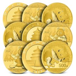 30g Chinese Gold Panda Coin - Random Year