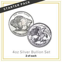 4 oz Silver Bullion - Starter Pack