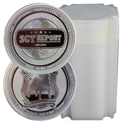 1 oz SGT Report Silver Round - Buy 19, Get 1 Free