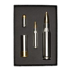 Silver Bullion Bullet Replica Set (Gold & Rhodium Plated)