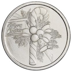 1 oz Christmas Candy Cane Silver Round | Doc's Holiday Collection