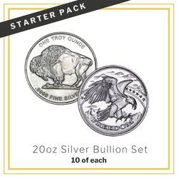 20 oz Silver Bullion - Starter Pack