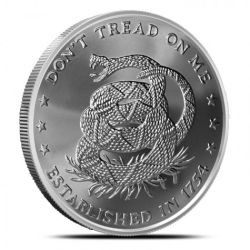 2014 Silver Shield Don't Tread On Me 5 oz Silver Round