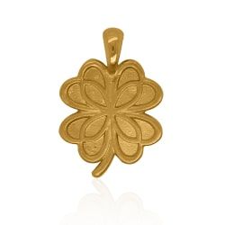 Gold Trinity Knot Shamrock Pendant | SD24K
