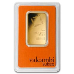 1oz Valcambi Gold Bar - in Assay