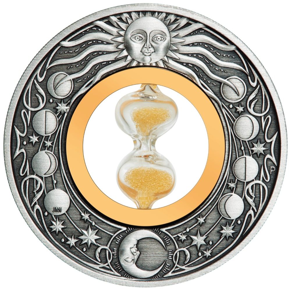 2021\u00202\u0020oz\u0020Hourglass\u0020Antiqued\u0020Silver\u0020Coin