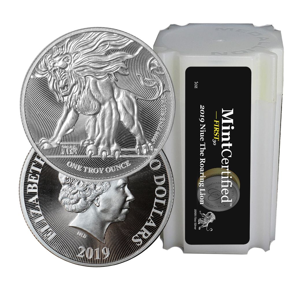 2019\u0020Roaring\u0020Lion\u0020Silver\u0020Coin\u0020Roll\u0020\u002D\u0020MintCertified\u2122\u0020FIRST30