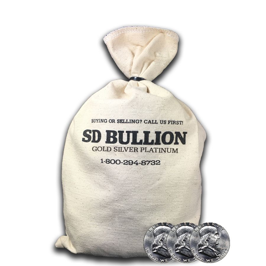 \u0024100\u0020Face\u0020\u002D\u002090\u0025\u0020US\u0020Silver\u0020Franklin\u0020Half\u0020Dollars