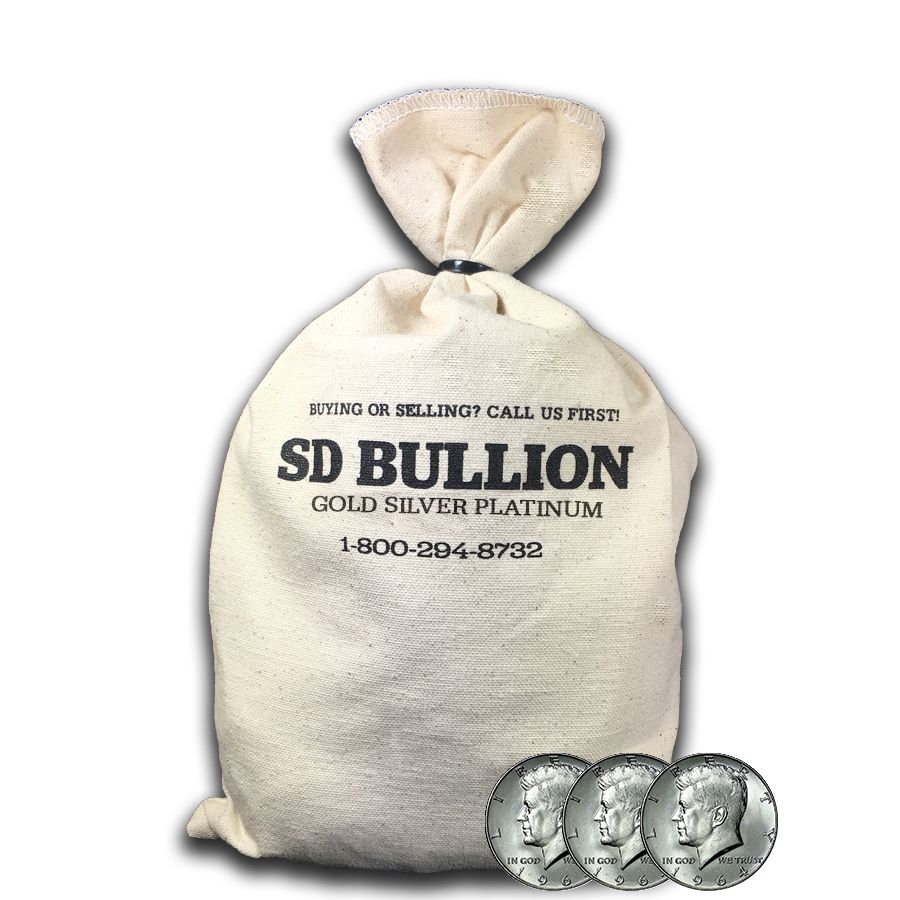 \u0024100\u0020Face\u0020Bag\u0020\u002D\u002090\u0025\u0020US\u0020Silver\u0020Kennedy\u0020Half\u0020Dollars