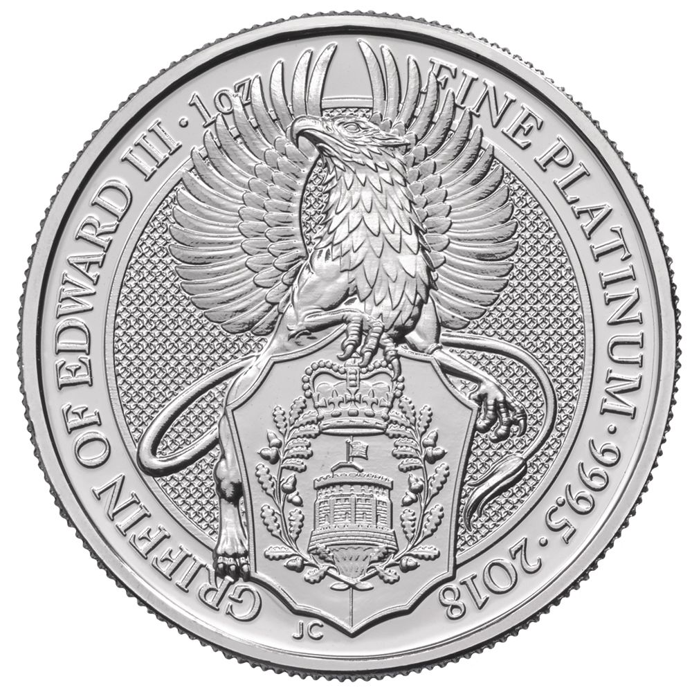 2018\u00201\u0020oz\u0020Queen\u0027s\u0020Beast\u0020Griffin\u0020of\u0020Edward\u0020Platinum\u0020Coin