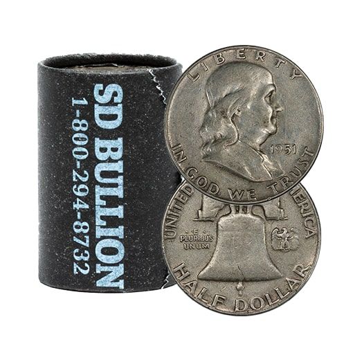 \u002410\u0020Face\u0020\u002D\u002090\u0025\u0020US\u0020Silver\u0020Franklin\u0020Half\u0020Dollars