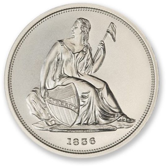 2\u0020oz\u00201836\u0020Gobrecht\u0020Dollar\u0020Tribute\u0020Silver\u0020Round