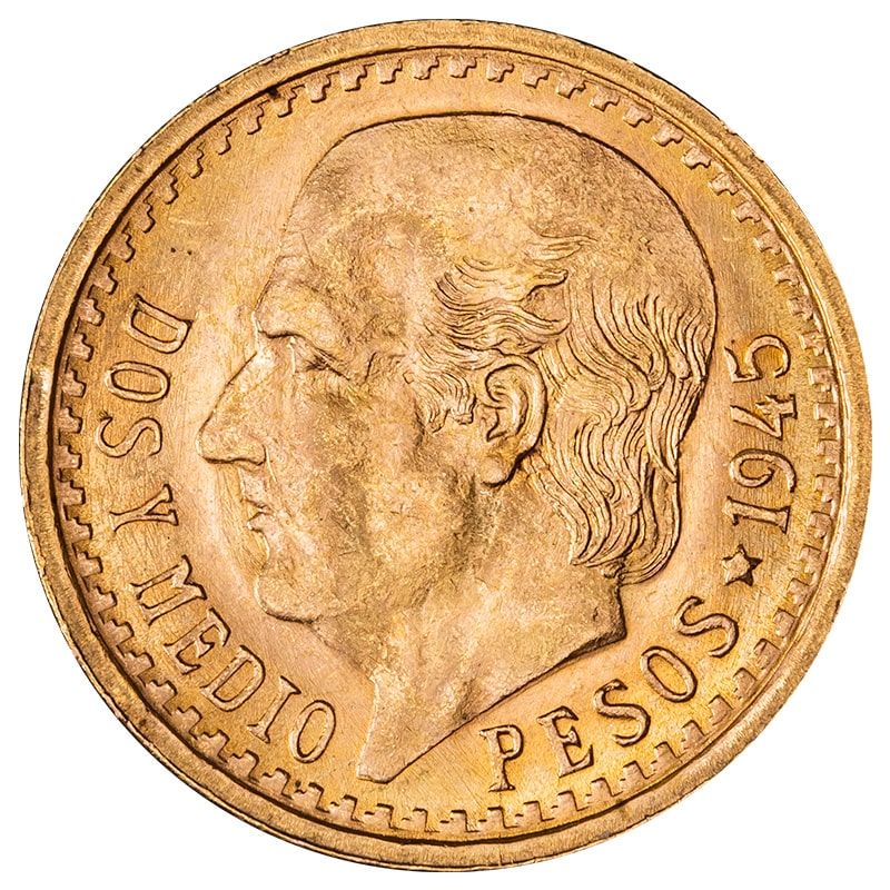 Mexican\u00202.5\u0020Pesos\u0020Gold\u0020Coin\u0020\u002D\u0020Random\u0020Year