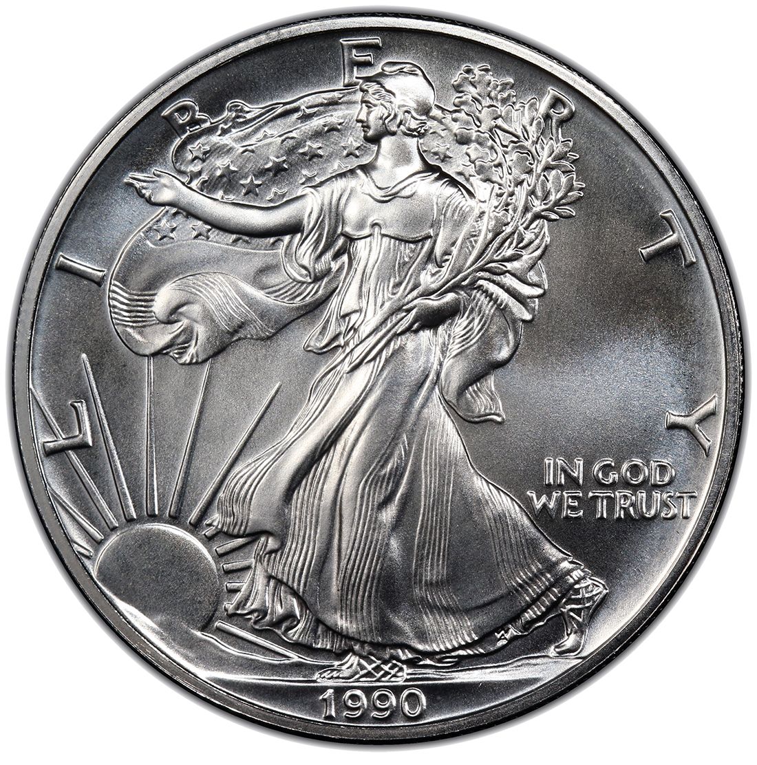 1990\u0020American\u0020Silver\u0020Eagle\u0020Coin